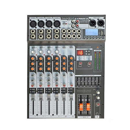 Mesa de Som SX802FX USB SOUNDCRAFT