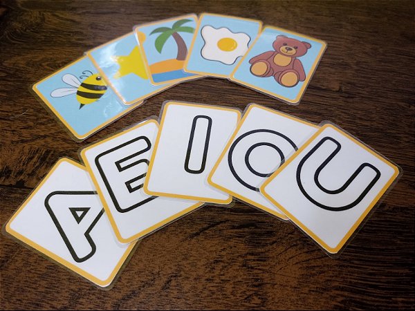 Vogais móveis X imagens