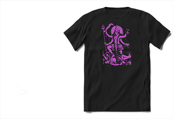 Camiseta Deusa Kali Estampa Roxa