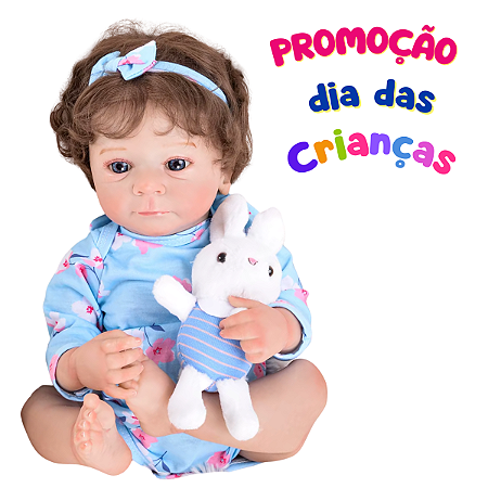Boneca Reborn Cabelo Enraizado Corpo 100% Silicone Linda