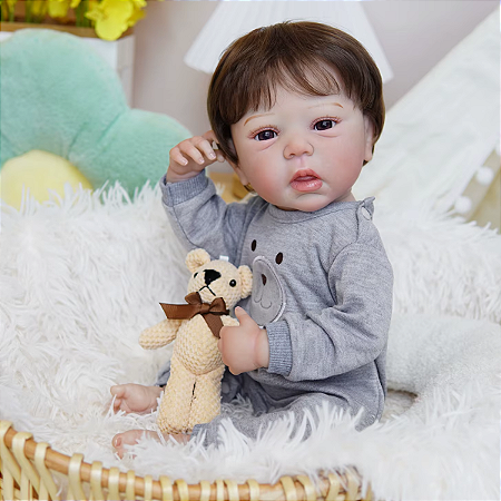 Boneco Reborn Lançamento Menino Corpo de Silicone Lindo