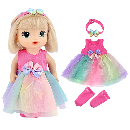 Linda Roupinha para Bebê Reborn de 25 a 35cm lacinho