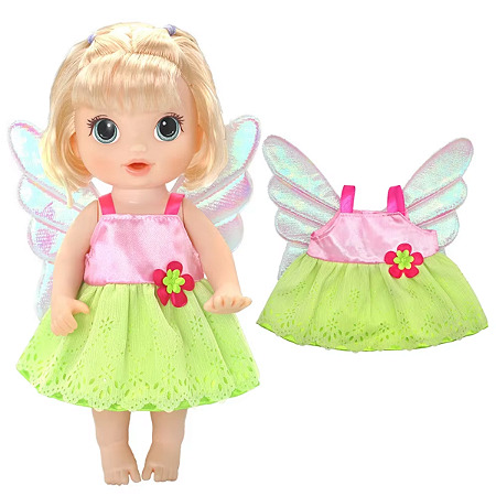Linda Roupinha para Bebê Reborn de 25 a 35cm Fadinha