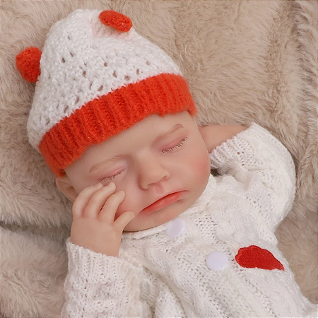 Reborn Silicone Sólido 30cm Bebê Molinha