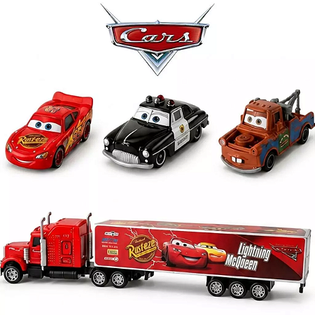 Relâmpago McQueen Caminhão Mack Mcqueen Carrinhos Do Relâmpago Mcqueen