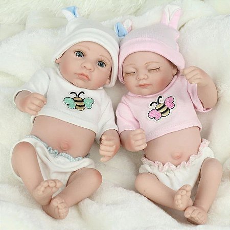 Mini Reborn Gemeos 27 Centimetros Jydyx6fvt Reborn Bebe