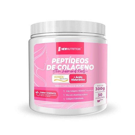 Colágeno Verisol + Ácido Hialurônico - Cranberry - 300g -  NewNutrition