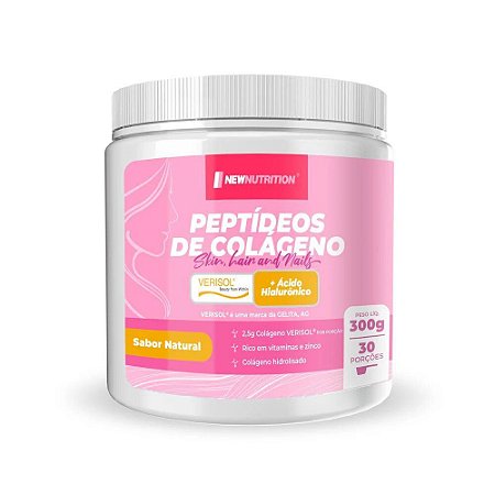 Colágeno Verisol + Ácido Hialurônico - Natural - 300g -  NewNutrition