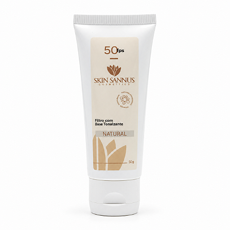Filtro Solar Facial Tonalizante FPS 50 - Natural - 50g - Skin Sannus