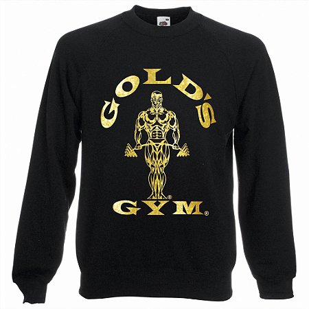 Blusa de Moletom Golds Gym Ouro cor Preta