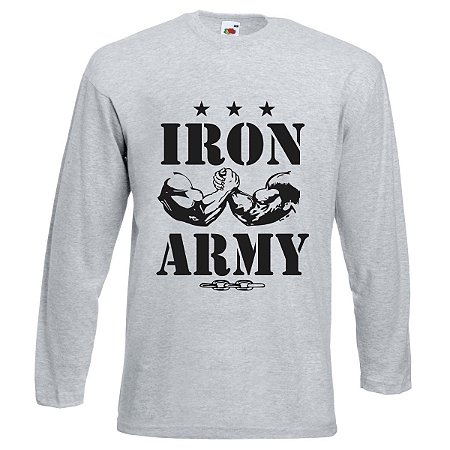 Camiseta Manga Longa Iron Army