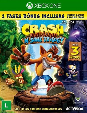 Crash Bandicoot N. Sane Trilogy Xbox One - Mídia Digital