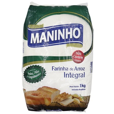 FARINHA DE ARROZ INTEGRAL 1KG MANINHO