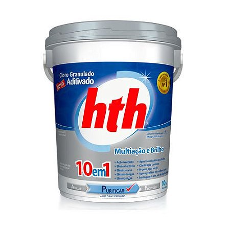 Cloro Mineral 10 em 1 / Balde 10kg - HTH