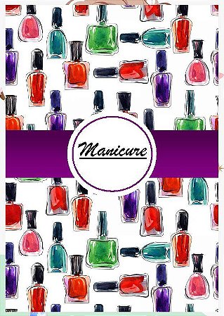 Agenda para Manicure, Pedicure, Designer de Unhas Anual Personalizada