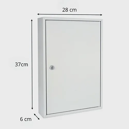 Claviculário 60 Chaves Numerado em Aço - Porta Chaves para Condomínio