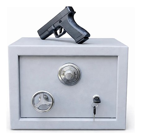 Cofre para Armas Curtas 26x36x30cm Aço Reforçado CAC CR