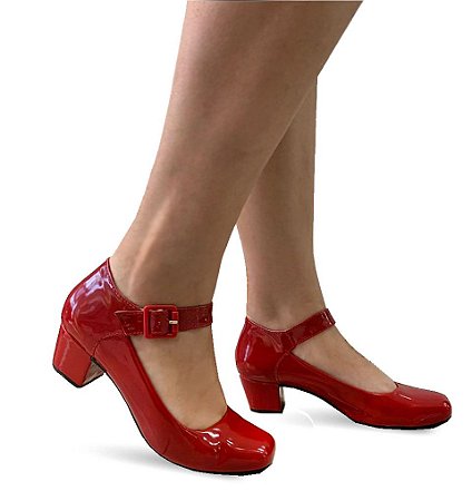 sapato lilha shoes feminino confortavel salto baixo grosso