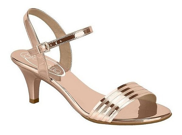 sandalia salto fino medio para festa