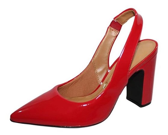 salto alto vermelho vizzano