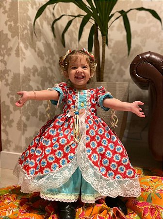 Vestido de Prenda Infantil - Vestidos para festa junina