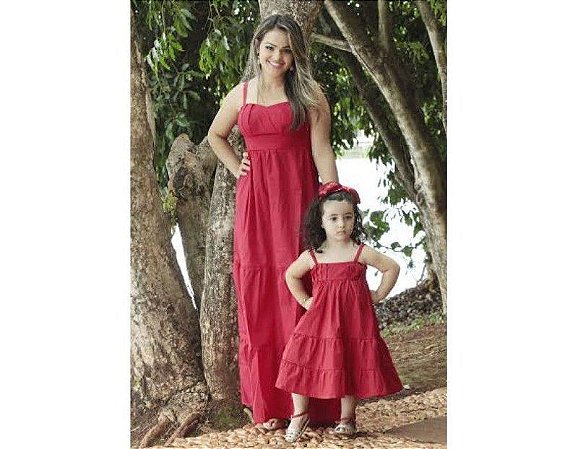 vestido longo tal mãe tal filha