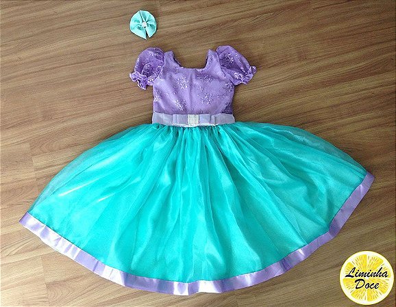 vestido ariel luxo