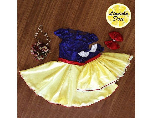 vestido branca de neve mae e filha luxo