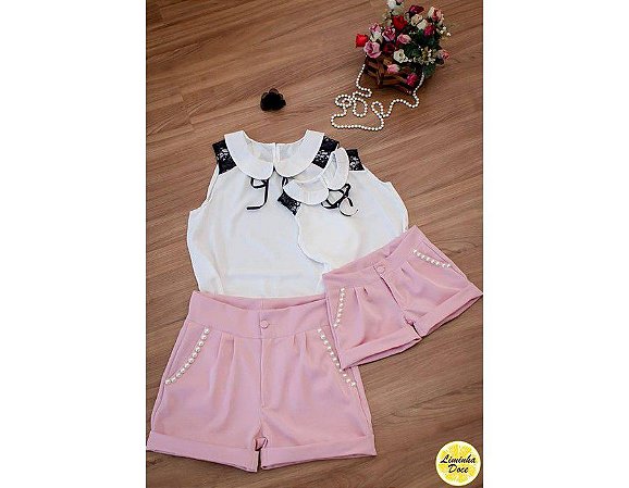 roupa mae e filha short e blusa