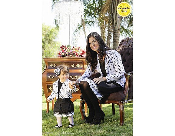conjunto de saia e blusa mae e filha