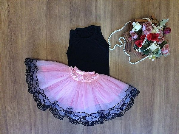 Conjunto de Blusinha Preta para Bailarina - Infantil