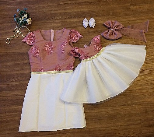 vestido de batizado tal mae tal filha