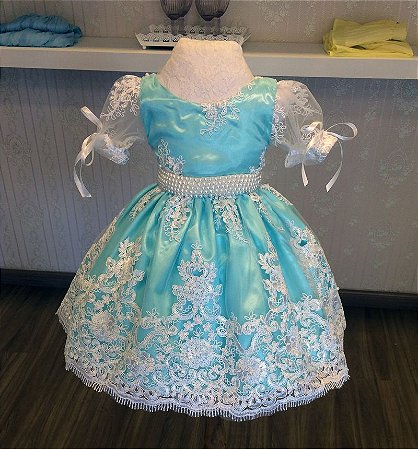 Vestido de festa azul - daminha de honra - Liminha Doce - Vestidos de Festa  Infantis e Mãe e Filha