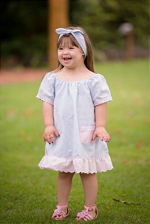 vestido infantil bordado