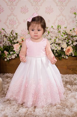 Vestido Rosa para Daminha - Infantil