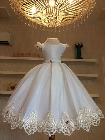 Vestido de Princesa para Daminha - Infantil