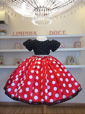 Vestido de Festa Minnie-Infantil
