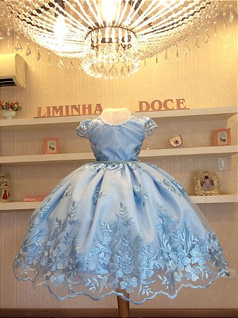 Vestido de festa Cinderela- Vestido de temas Infantis