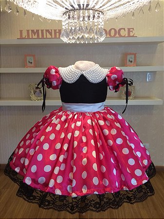 Vestido de Festa Minnie -Vestidos de temas infantis