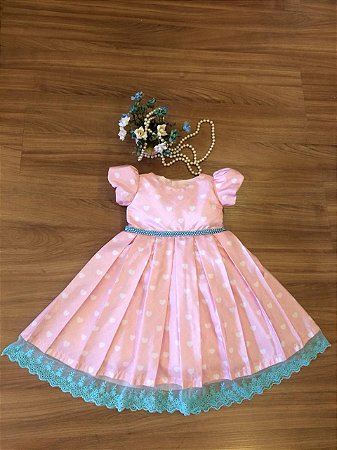 vestido chuva de amor infantil