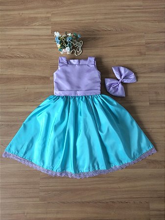 Vestido Pequena Sereia  -Vestido Infantil