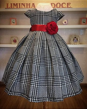 vestido festa infantil inverno