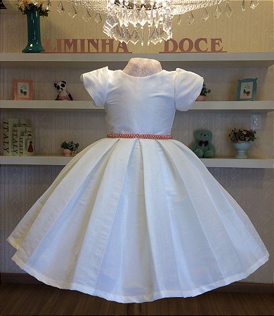 Vestido Daminha Rose Com Branco- Dama de Honra - Liminha Doce - Vestidos de  Festa Infantis e Mãe e Filha