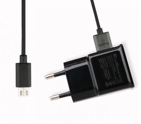 Kit Carregador De Tomada 2 Amperes + cabo Micro v8-USB - kingo