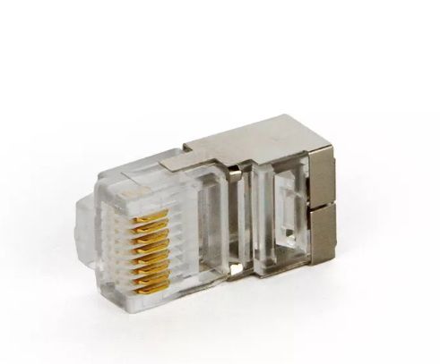 Conector RJ45 Blindado CAT5e 8 vias