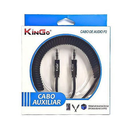 Cabo Auxiliar P2 X P2 Espiral KINGO