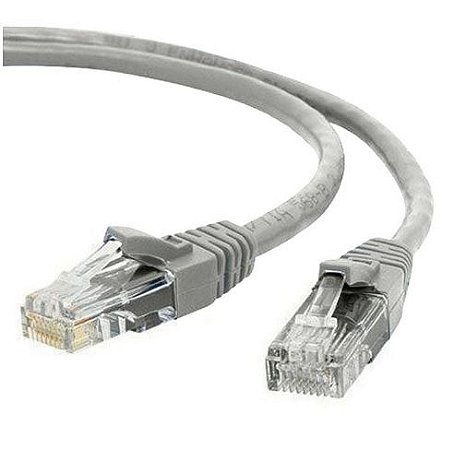 Cabo de Rede Rj45 - Internet - Cinza -1 Metro