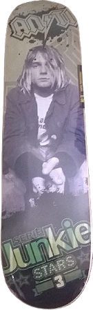 Shape skate Anti Action Junkie star - Kurt Kobain Nirvana 7.9 Marfim