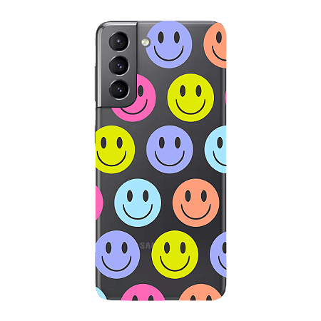 Capinha para Samsung S21 FE Anti Impacto Personalizada - Smiles - Sorrisos