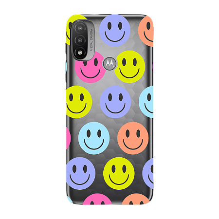 Capinha para Moto E20 Anti Impacto Personalizada - Smiles - Sorrisos